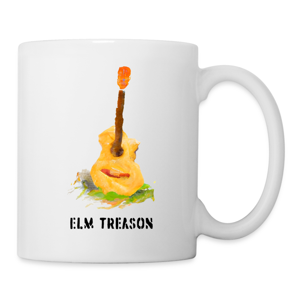 Elm Treason Guitar/Logo Mug - 11 oz (white) - white