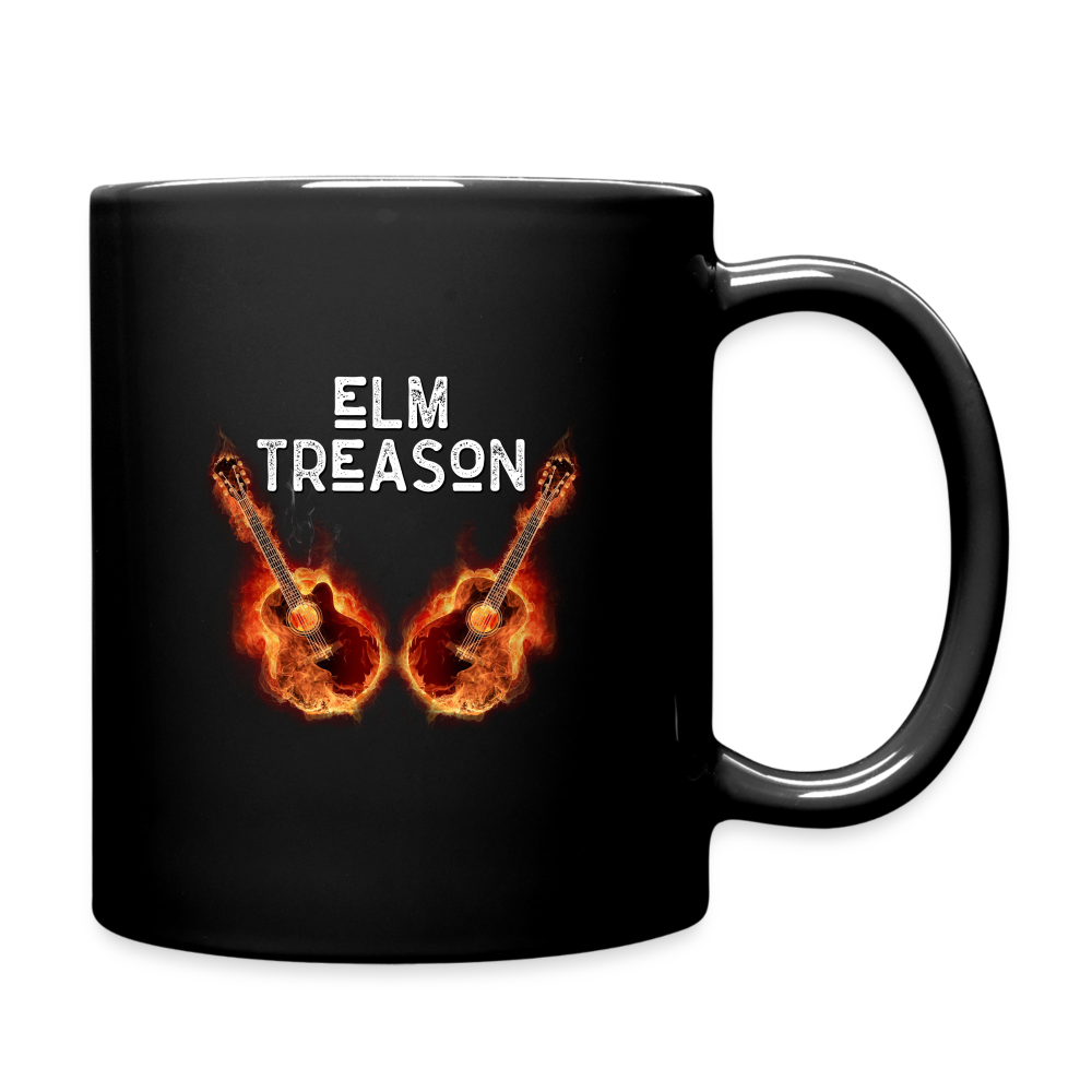 Elm Treason Burning Guitars/Logo Mug - 11 oz (black) - black