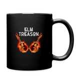 Elm Treason Burning Guitars/Logo Mug - 11 oz (black) - black