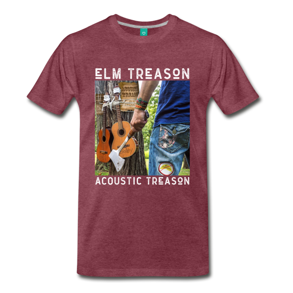 Acoustic Treason T-Shirt (Men) - heather burgundy