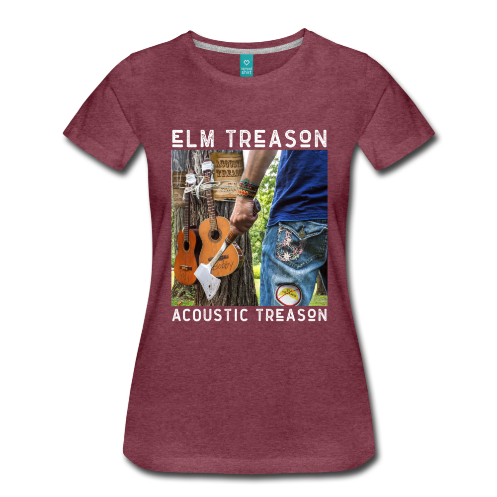 Acoustic Treason T-Shirt (Women) - heather burgundy