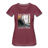The Voice of Treason T-Shirt (cover) (Women) - heather burgundy