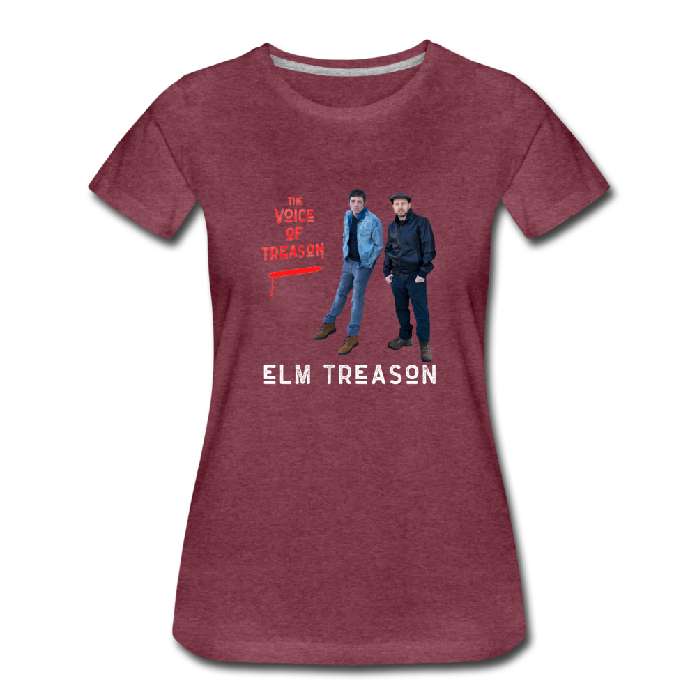 The Voice of Treason T-Shirt (standing) (Women) - heather burgundy