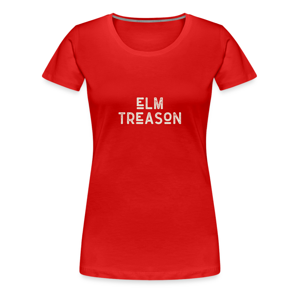 Elm Treason Logo T-Shirt (Women) - red