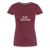 Elm Treason Logo T-Shirt (Women) - heather burgundy