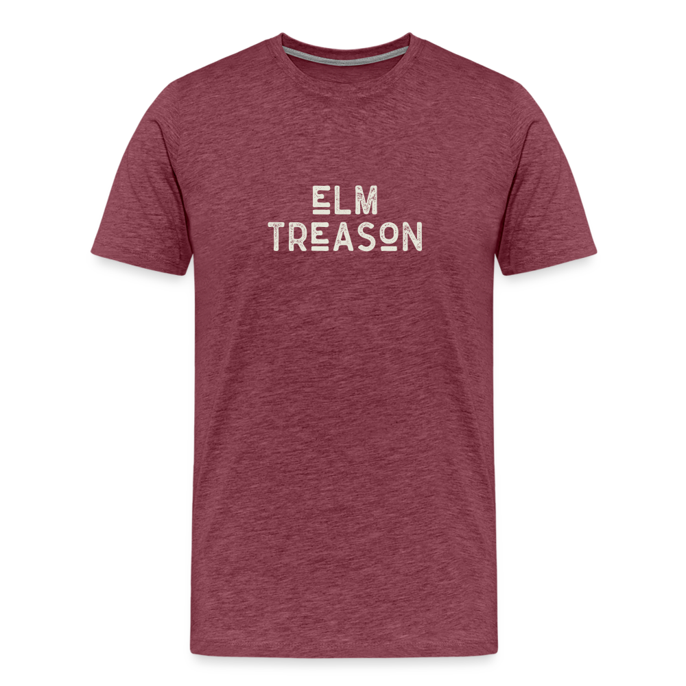 Elm Treason Logo T-Shirt (Men) - heather burgundy