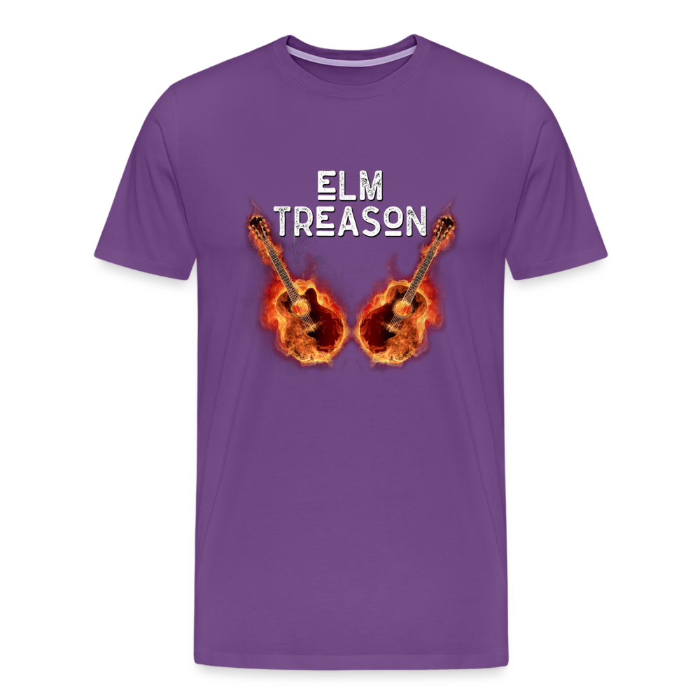 Burning Guitars T-Shirt (Men) - purple